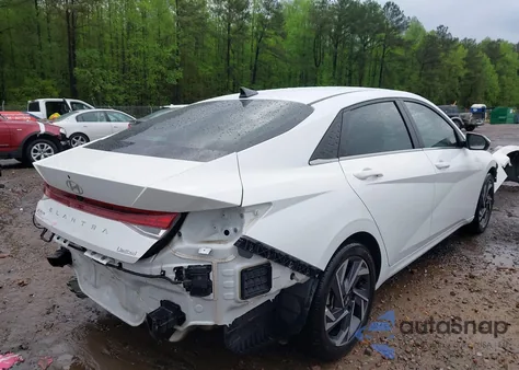 2024 Hyundai Elantra Limited из США, поврежденный, VIN KMHLP4DG3RU687130